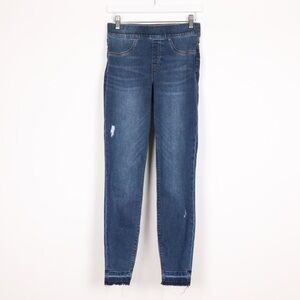 Spanx Distressed Denim Leggings Medium Wash